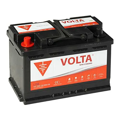 Bateria de Coche Standard 75Ah 680A Volta L750I - Borne +Izq