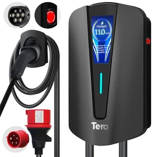 Tera New EV Estación de Carga Tipo 2 CE Certificado y Soporte para Cable