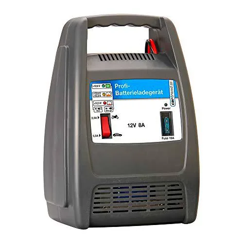 Unitec 77944 batería Cargador, 8 A, electrónica
