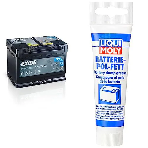 Exide EA770-L3 Premium Batería de Arranque, 12V, 77Ah & Liqui Moly 3140