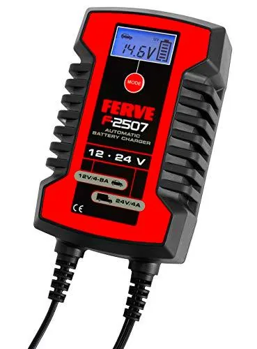FERVE F-2507 Cargador Automático de Baterías de Plomo Ácido