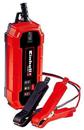 Einhell Un cargador de baterías CE-BC 1 M (cargador de baterías inteligente con control por microprocesador para los más distintos tipos de baterías