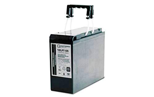 Batería Q-Batteries 12LFT-55 12 V 55 Ah AGM Terminal Frontal batería de Plomo 10 Aniversario Tipo VRLA