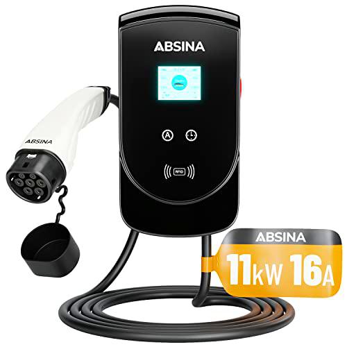 ABSINA Wallbox Tipo 2 para Cargar Coches electrónicos con Conector Tipo 2