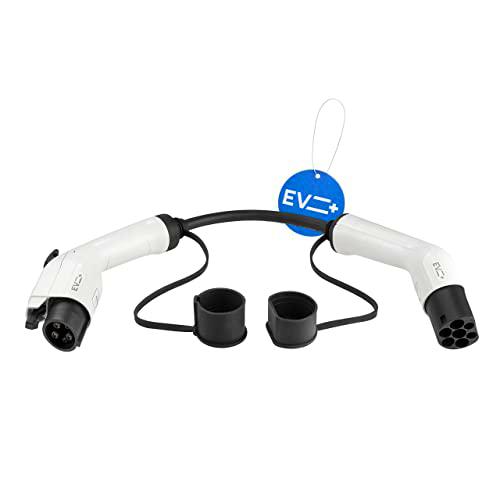 EV + Tipo 2 a Tipo 1 Adaptador para Vehículo Eléctrico IEC 62196 a SAE J1772 Adaptador de Cable de Carga para Vehículo Eléctrico Tipo 1