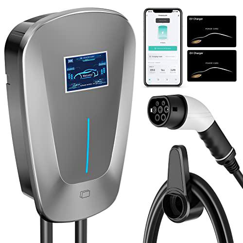 AIMAX Tipo 2 Wall Box EV Charging Station 7kW 32A 220V EV Charger 5m Charging Cable for Electric and Plug-in Hybrid Cars