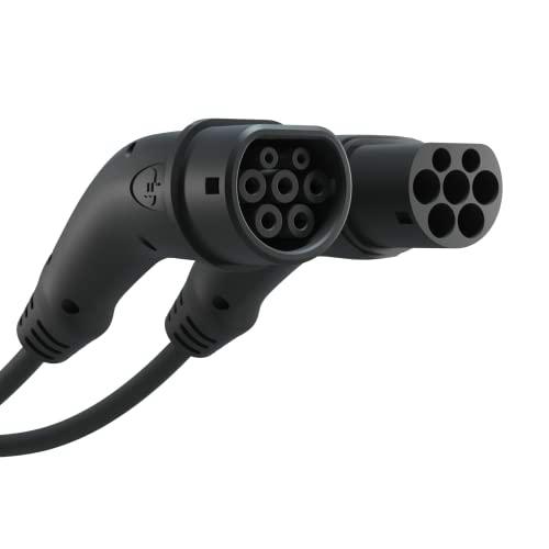 Wallbox Cable de Carga para Coches eléctricos, Tipo 2 a Tipo 2: 22 kW de Potencia