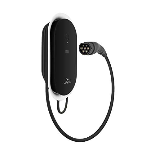 TechniSat Technivolt 2200 - Estación de Carga Inteligente de 22 kW para Coches electrónicos con Enchufe de Carga Integrado Tipo 2 para Carga rápida en casa