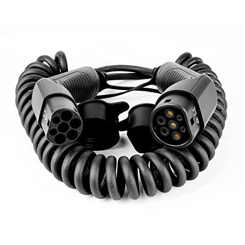 LEFANEV Cable de Carga Tipo 2 de 7 kW, Tipo 2 al Tipo 2 de Carga para vehículos eléctricos