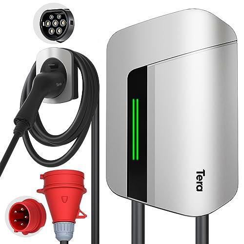 Tera Cargador EV Tipo 2 Wallbox Home Smart CE Certificado Estación EV Cable 6m Soporte Cable
