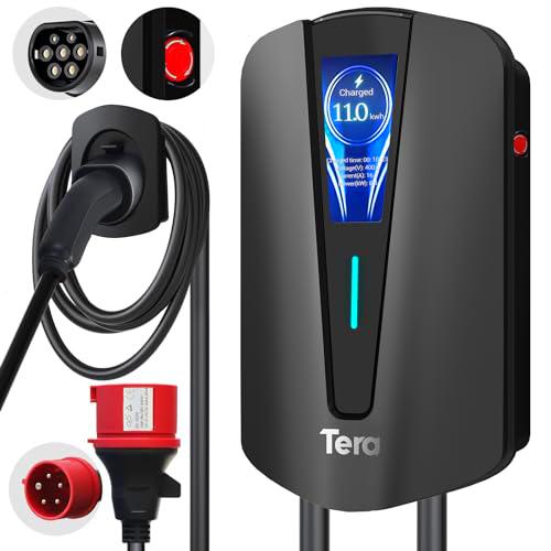 Tera New EV Estación de Carga Tipo 2 CE Certificado y Soporte para Cable