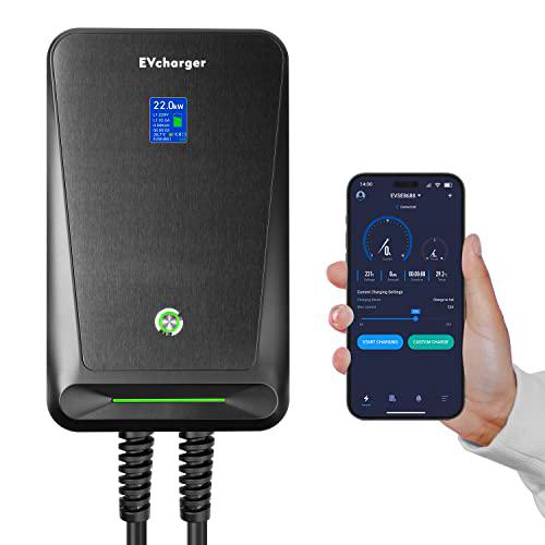 32a 22 kW Tipo 2 Estación de Carga de vehículos eléctricos Usando WLAN y App Fase 3 Cargador de Control