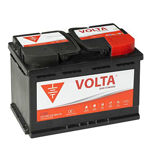 Bateria de Coche 75Ah 680A - Volta L750D - Borne +Dcha