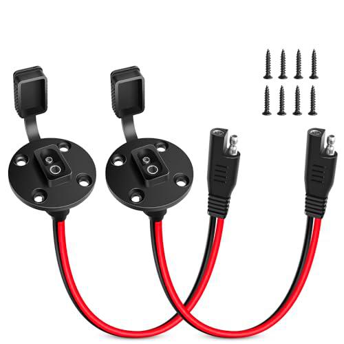 Nilight - Paquete de 2 conectores de 10040 W SAE de 12 AWG