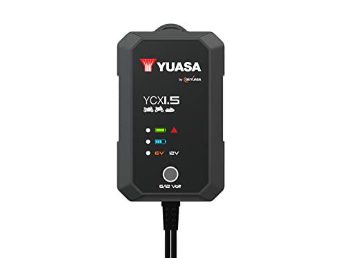 Yuasa Cargador de batería de Plomo YCX1.5 6 V, 12 V Corriente de Carga (máx.) 1,5 A
