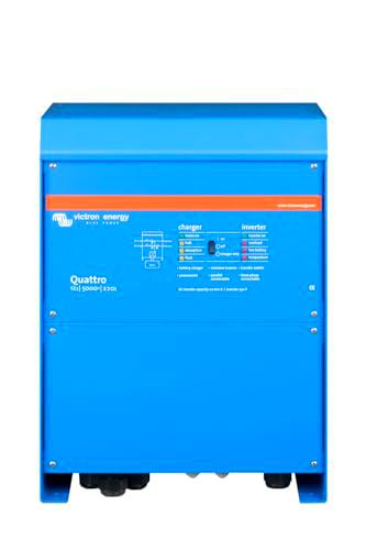 Victron Energy Quattro Inversor de Onda Sinusoidal Pura 5000VA 12-Voltios 230V Cargador de Batería 220 amperios