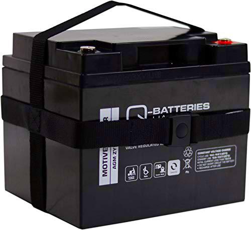 Q-Batteries 12LC-75 - Batería de Plomo AGM (12 V, 77 Ah