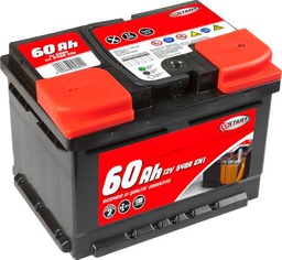 Batería de coche de 60 Ah, 12 V, 540 A, polo positivo derecho, caja L2