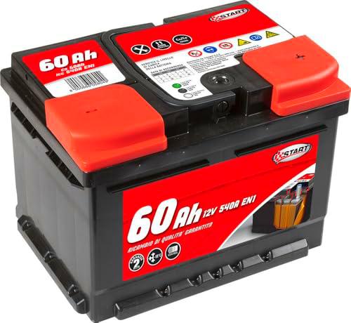 Batería de coche de 60 Ah, 12 V, 540 A, polo positivo derecho, caja L2
