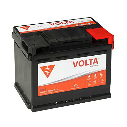 Bateria de Coche Classic 55Ah 460A - Borne +Dcha - Medidas Largo 242 x Ancho 175 x Alto 190 mm con 2 años de Garantía