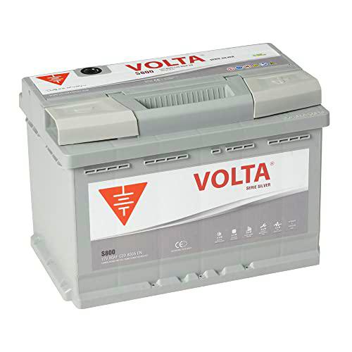 Bateria de Coche Silver 80Ah 800A - Borne +Dcha - Medidas Largo 278 x Ancho 175 x Alto 190 mm con 2 años de Garantía