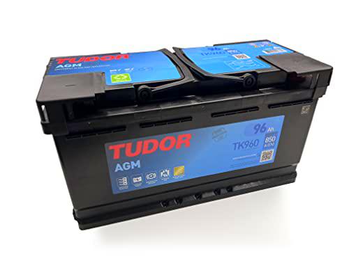 Batería de coche, Tudor, TK960, 96Ah, 850A, AGM, Para vehiculos con sistema Start-Stop
