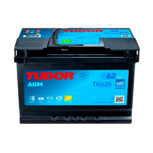 Tudor TK620 Batería De Coche AGM 62Ah 680A EN
