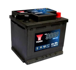 Yuasa YBX9012 Batería de coche AGM Start Stop Plus 12V 50Ah 520A