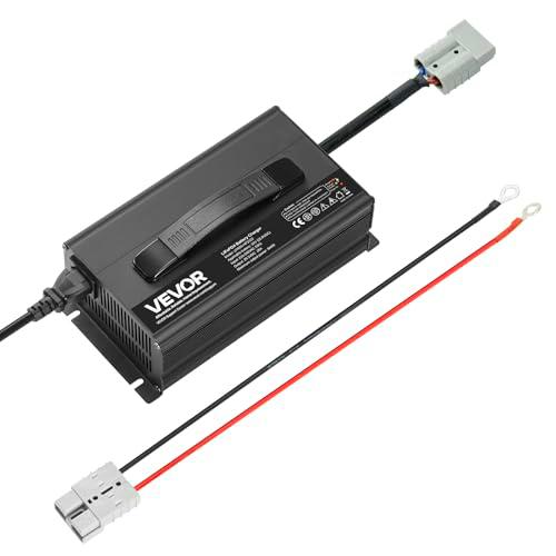 VEVOR Cargador de Batería de Litio 24 V 20 A LiFePO4 CA-CC 29,2 V con Conector Anderson