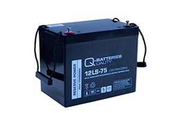Batería Qbatteries 12LS-75 Agm Standard. Tecnología AGM. 12V