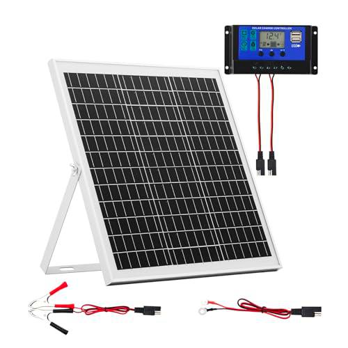 VEVOR Kit de Panel Solar Monocristalino 12 V y 20 W