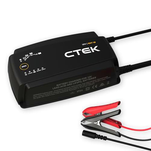 CTEK NXT 15 Cargador de baterías de 12 V, 15 A, Compatible con Litio