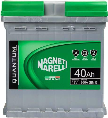 Quantum Energy Batería de coche Magneti Marelli 40AH 12V 330A EN1 para cassette L0
