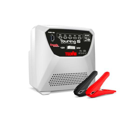 Telwin Touring 15 Cargador de baterías y mantenedor para baterías 12V/24V