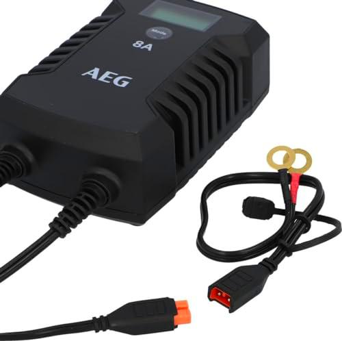 AEG LD8 10618 Cargador para el Coche 12 V, 24V 8A 4A