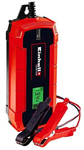 Einhell CE-BC 6 M, Cargador de baterías (con control por microprocesador para los más distintos tipos de baterías