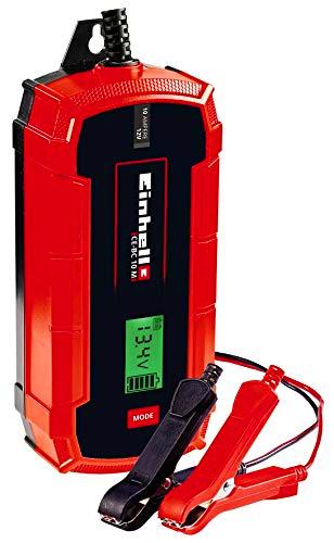 Einhell CE-BC 10 M, Cargador de baterías (con control por microprocesador para los más distintos tipos de baterías