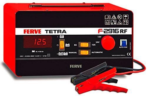 Telwin TE-807586 Cargador de Bateria Rojo y Negro