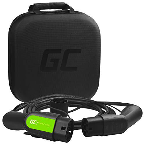 Green Cell® GC Type 2 Cable de Carga EV Vehículo Eléctrico PHEV | 3,6kW | 16A | Tipo 2 a Tipo 2 | 5 Metros | Monofásico | Compatible con Outlander PHEV