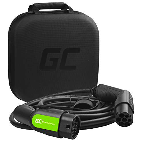 Green Cell® GC Type 2 Cable de Carga EV Vehículo Eléctrico PHEV | 22kW | 32A | Tipo 2 a Tipo 2 | 7 Metros | Trifásico | Compatible con Tesla Model S / 3 / X/Y
